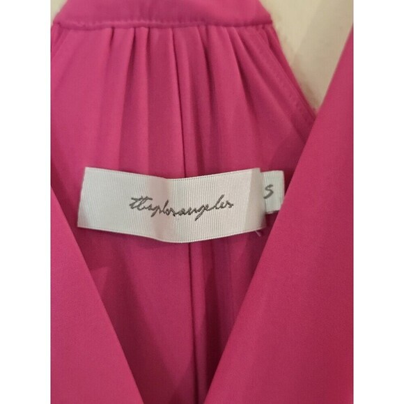 T Bags Los Angeles Womens V-Neck Sleeveless Knot Dress Pink Size Small Misa - Picture 8 of 12